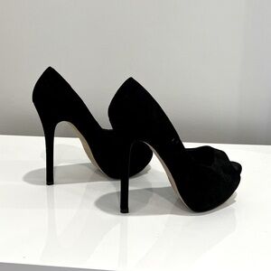 Open toe black stiletto Aldo high heel pumps 37